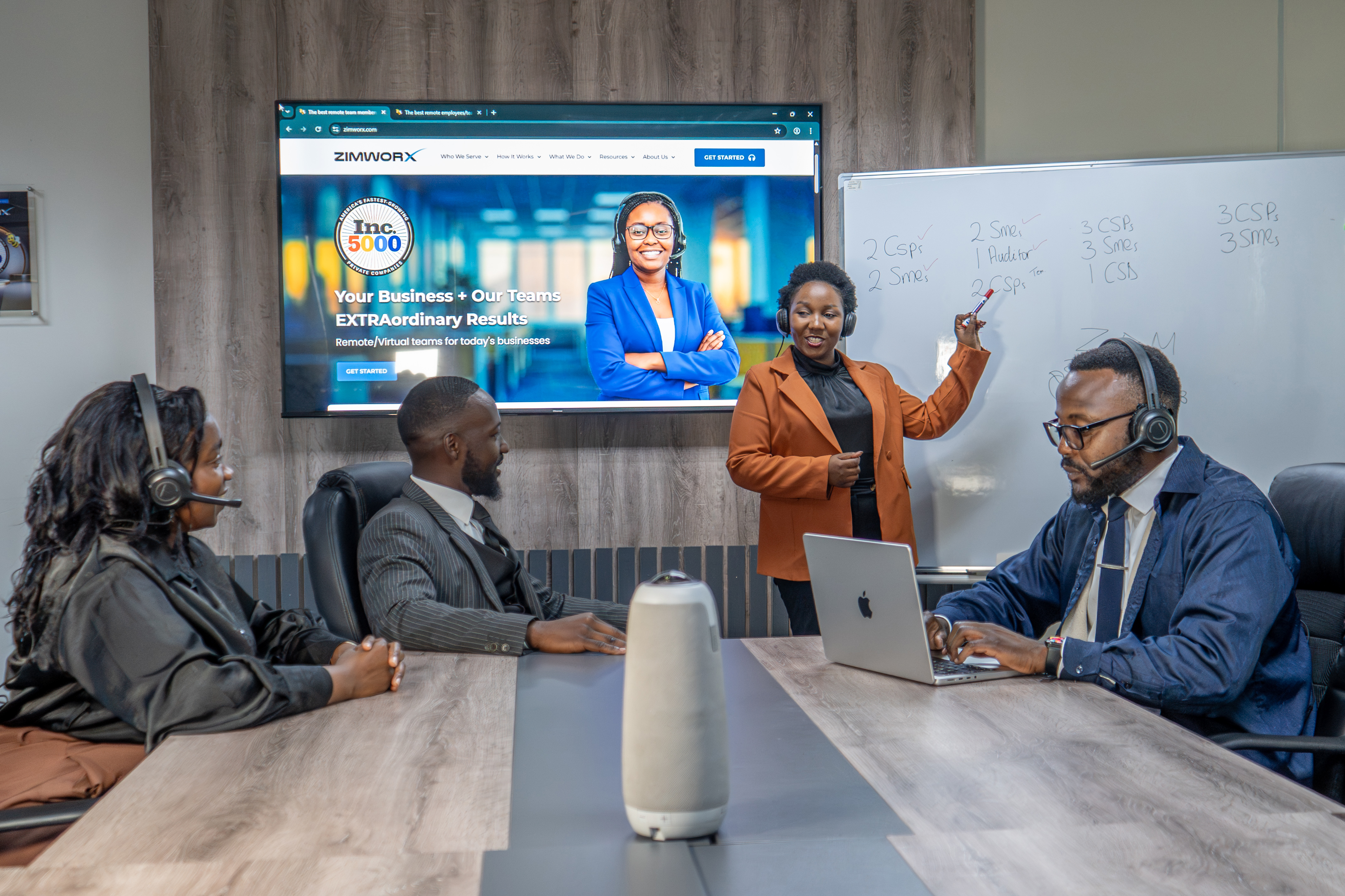 Professional executive assistant at work